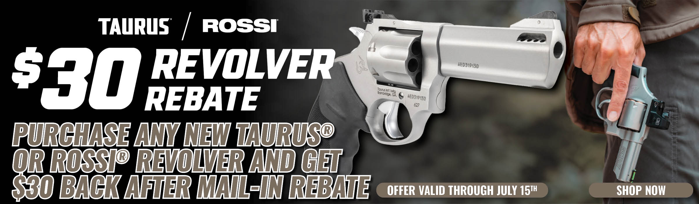 Taurus Rossi Revolver Rebate